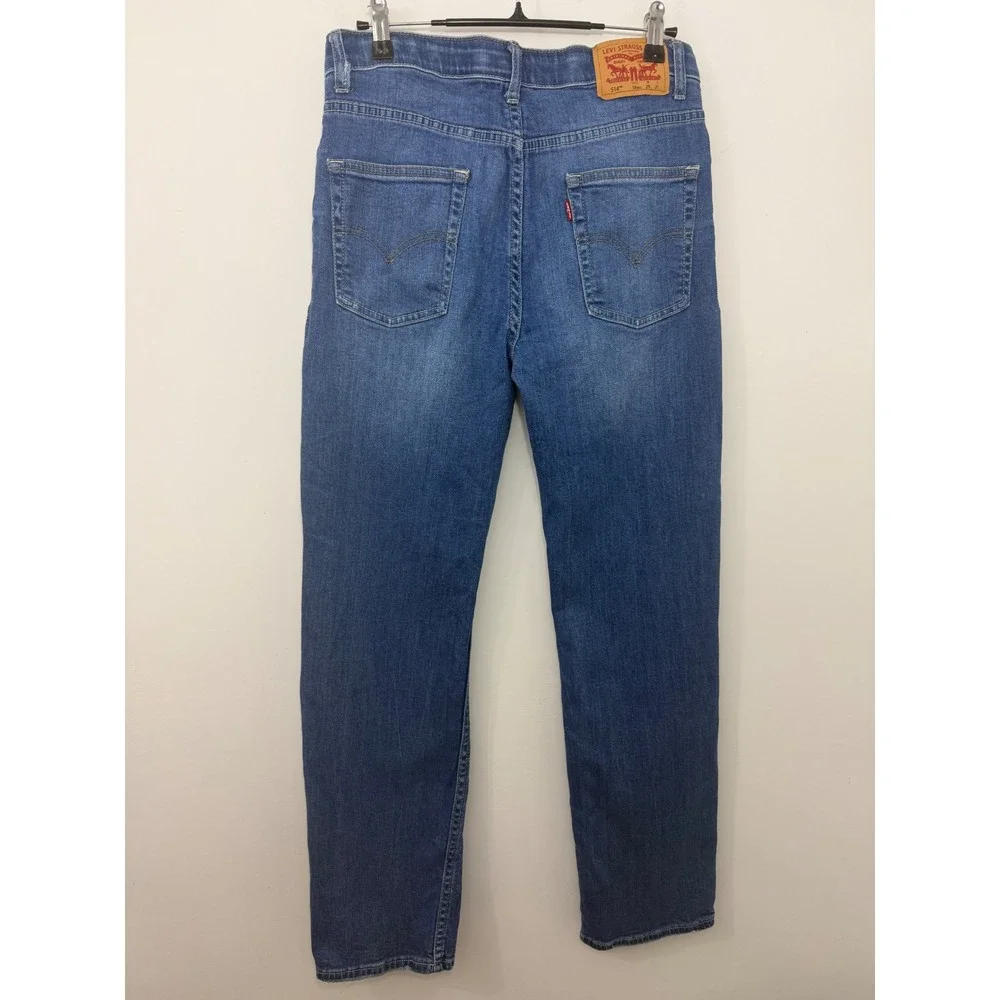 Levis 514 Straight Fit Jeans Blue Denim Boys 18 Reg W29 L31 677838816419